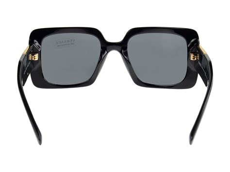 versace sunglasses ve4405|Versace VE 4405 GB1/87 Black Plastic Rectangle Sunglasses .